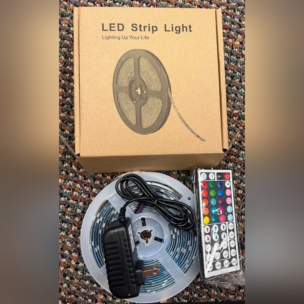 LED Strip Lights w/ Remote 16.8ft. New In Box - Picture 4 of 4